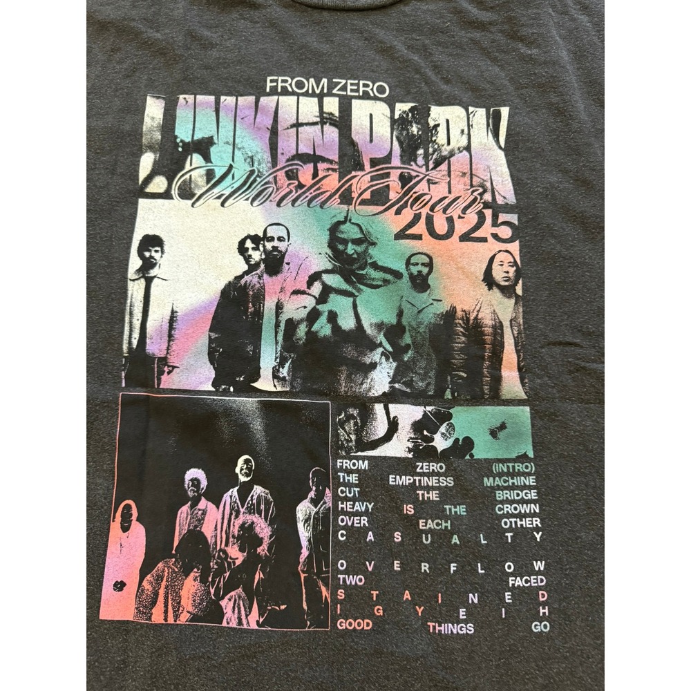 Linkin Park From Zero World Tour 2025 Graphic T-Shirt Black XL Concert Tee - Picture 2 of 6